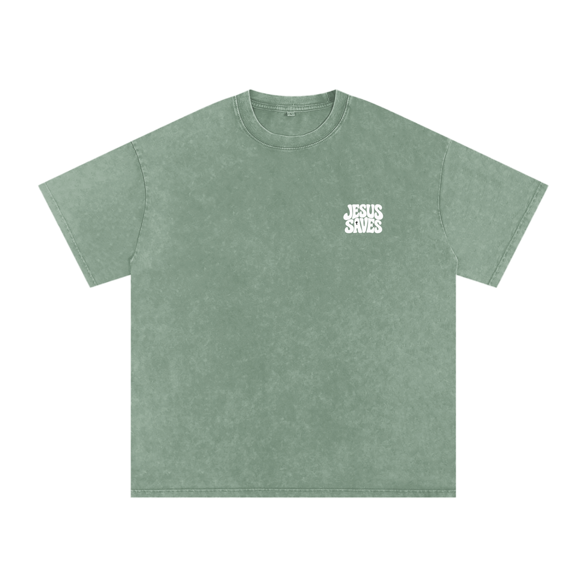 Jesus Saves Snow Washed Tee