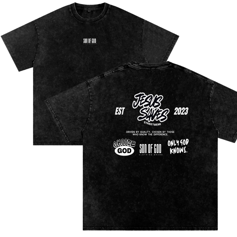 Only God Knows Snow Washed Tee