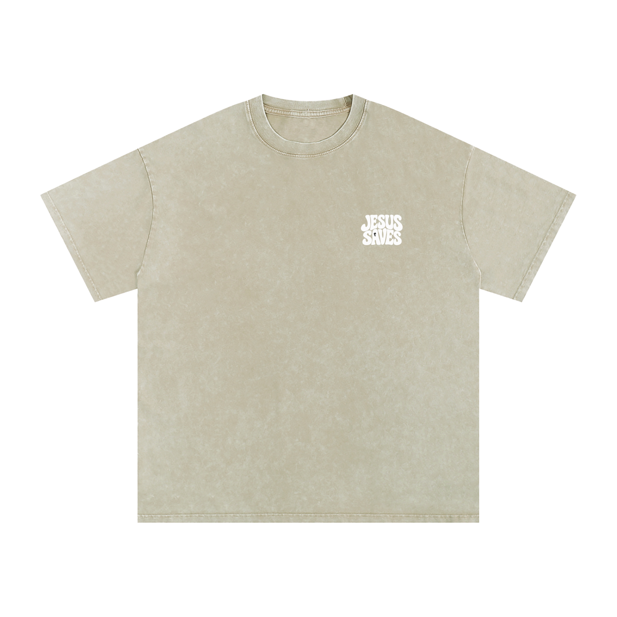 Jesus Saves Snow Washed Tee