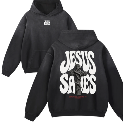 Jesus Saves Sunfade Hoodie