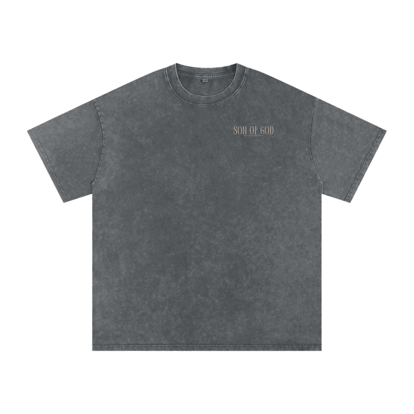 Snow Washed Oversized Cotton T-Shirt