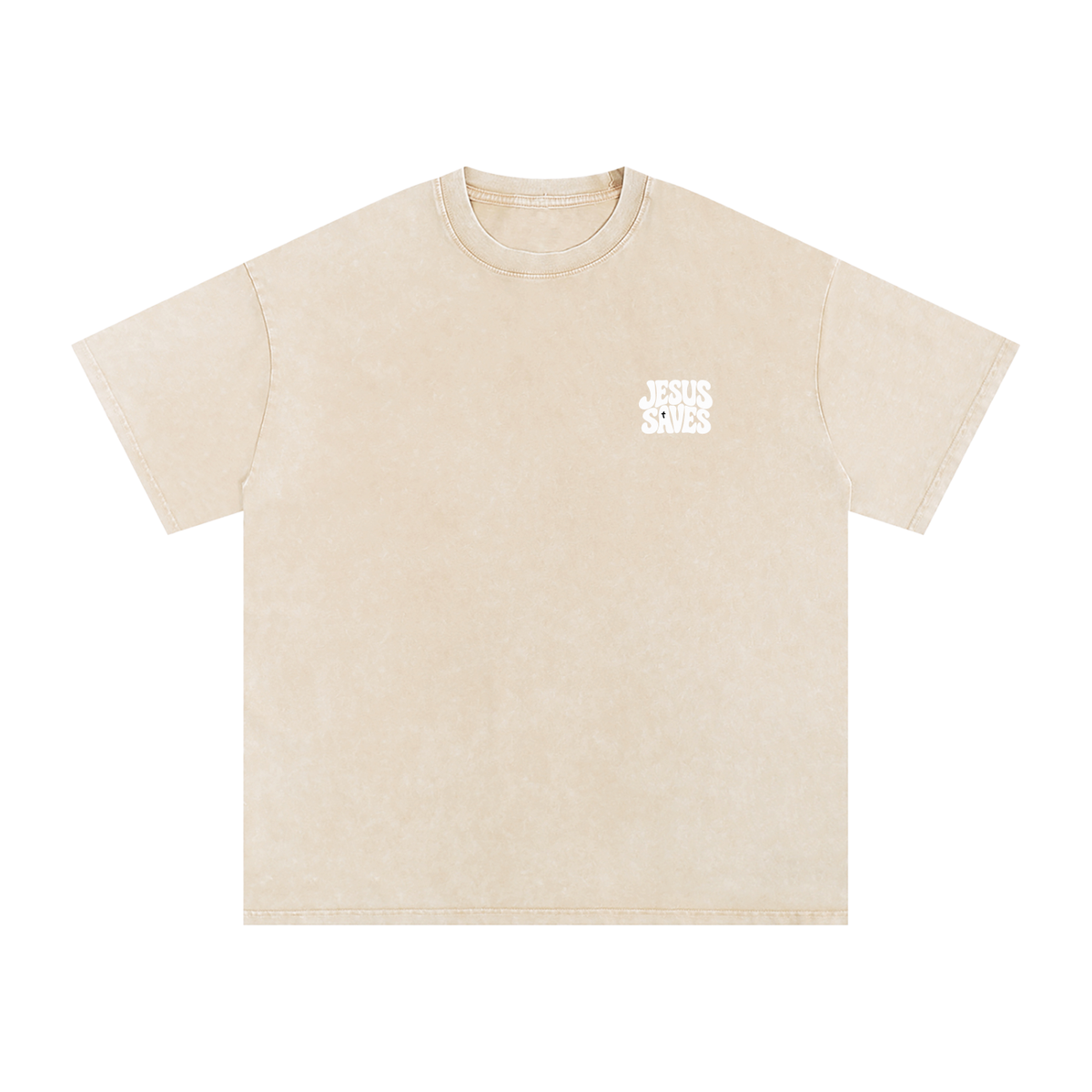 Jesus Saves Snow Washed Tee