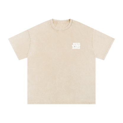 Jesus Saves Snow Washed Tee