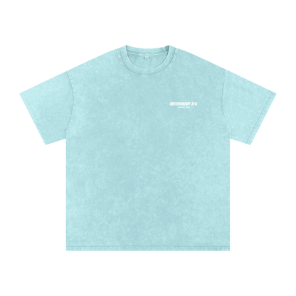 Snow Washed Oversized Cotton T-Shirt