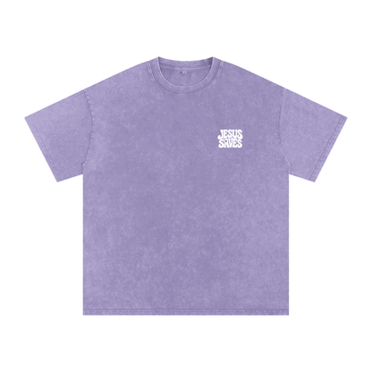 Jesus Saves Snow Washed Tee