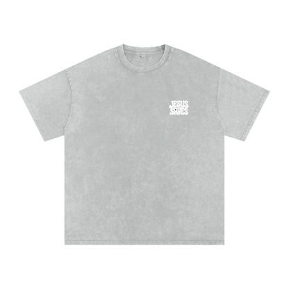 Jesus Saves Snow Washed Tee