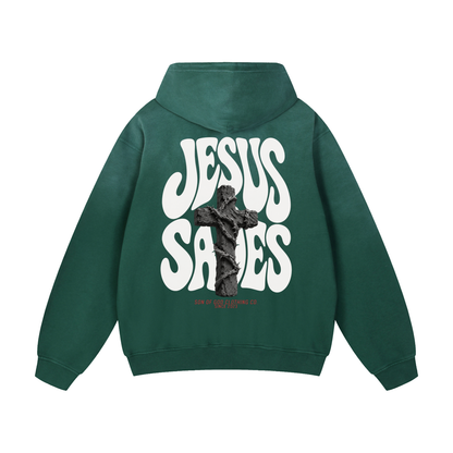 Jesus Saves Sunfade Hoodie