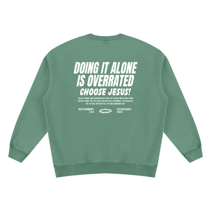 Unisex Vintage Wash Fleece Sweatshirt