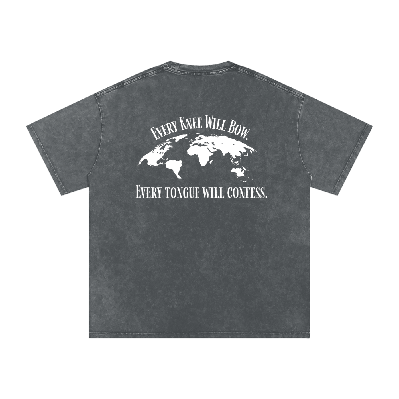 Snow Washed Oversized Cotton T-Shirt
