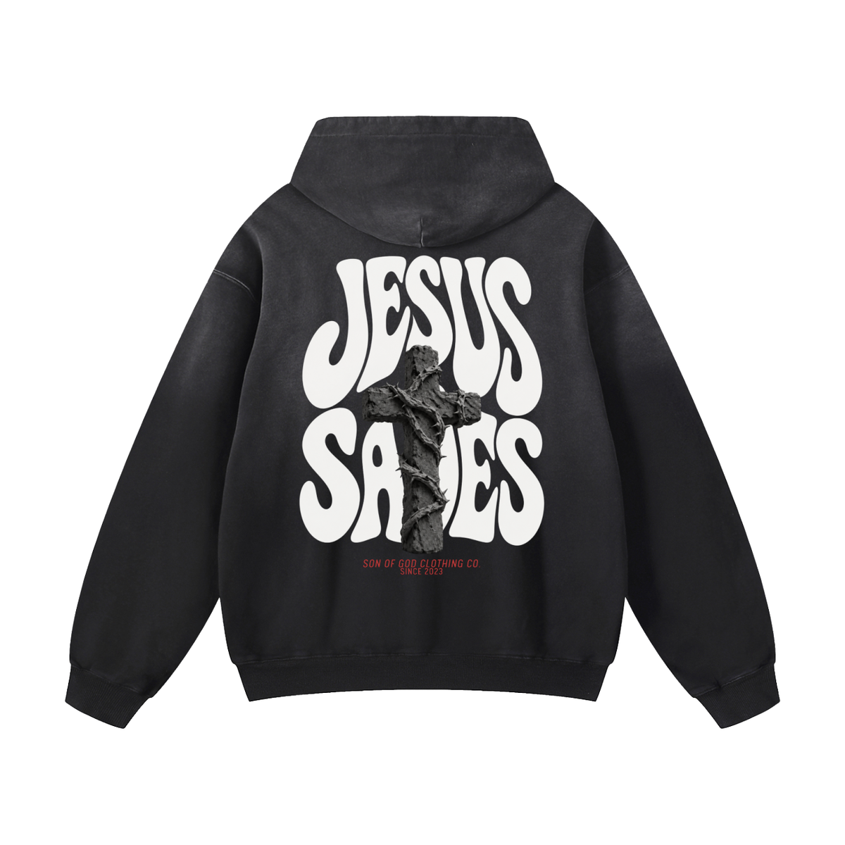Jesus Saves Sunfade Hoodie