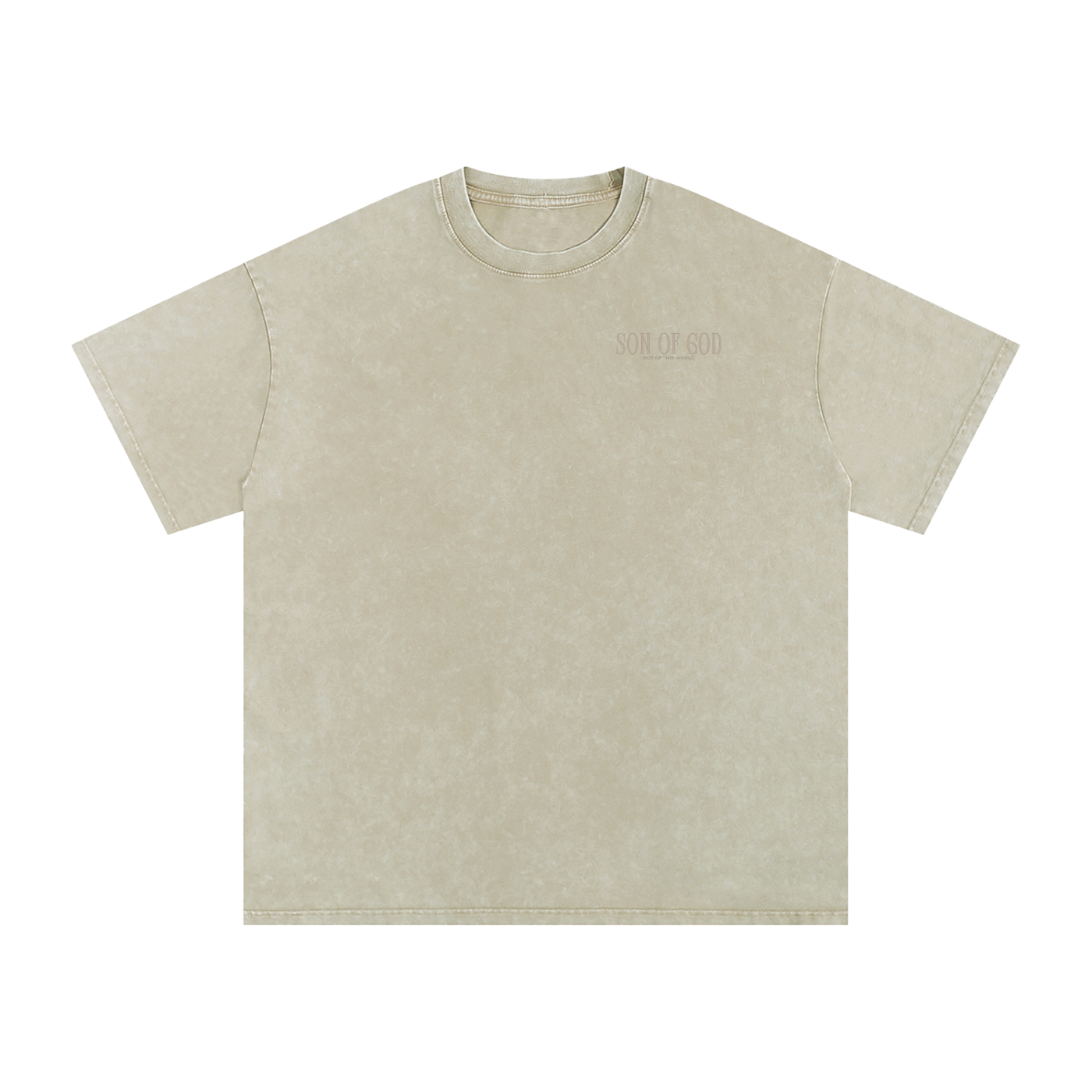 Snow Washed Oversized Cotton T-Shirt