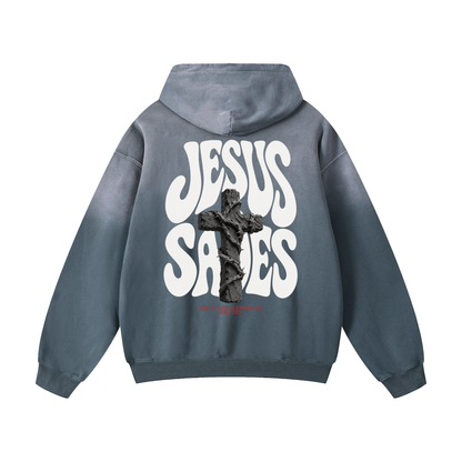 Jesus Saves Sunfade Hoodie