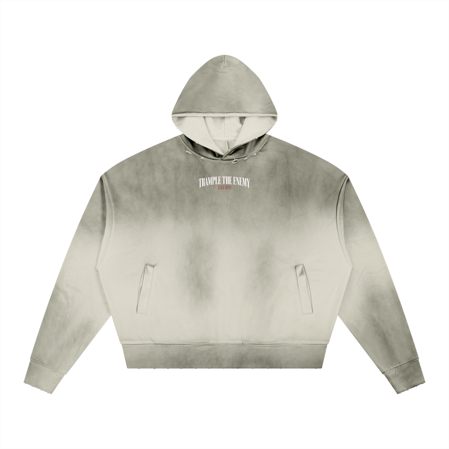 Trample The Enemy Distressed Hoodie — alternate view