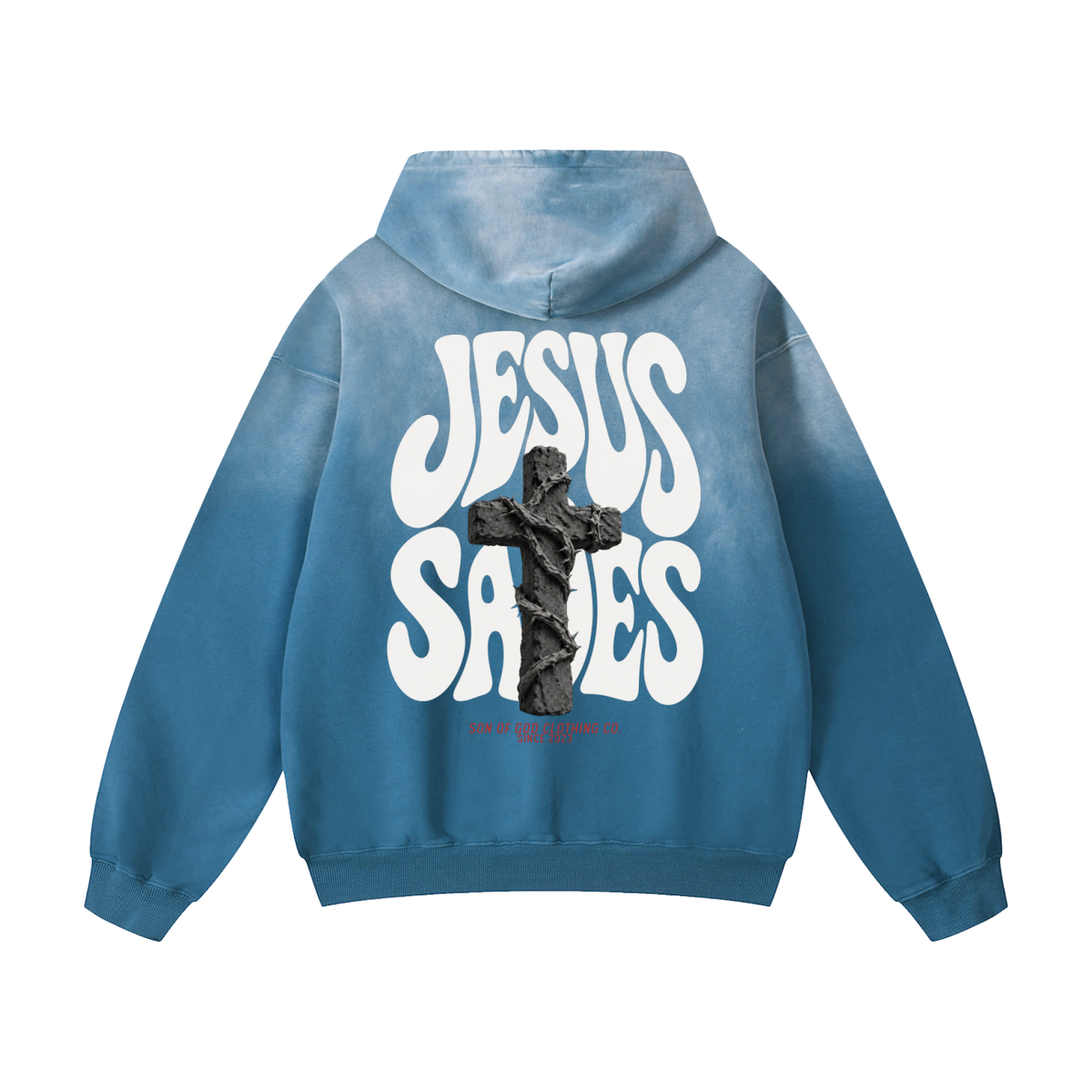 Jesus Saves Sunfade Hoodie