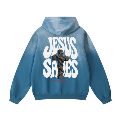 Jesus Saves Sunfade Hoodie