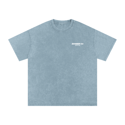 Snow Washed Oversized Cotton T-Shirt