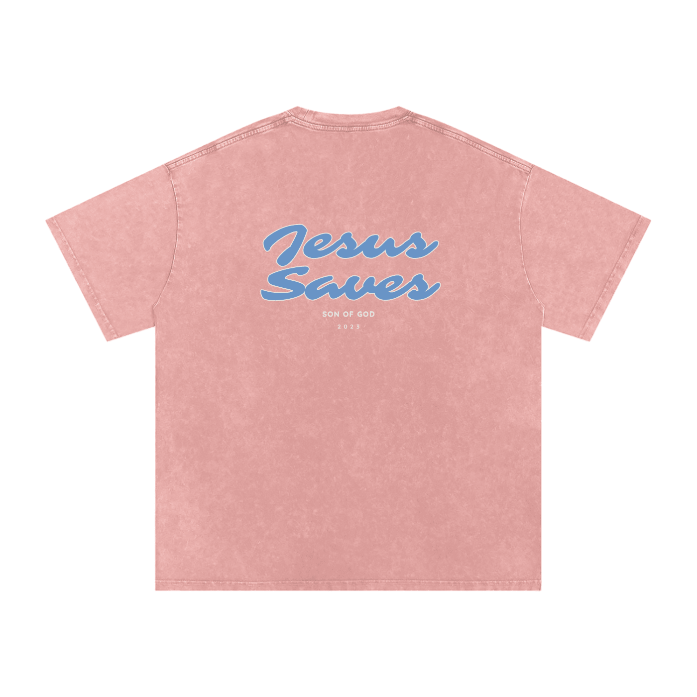 Snow Washed Oversized Cotton T-Shirt - Son Of God