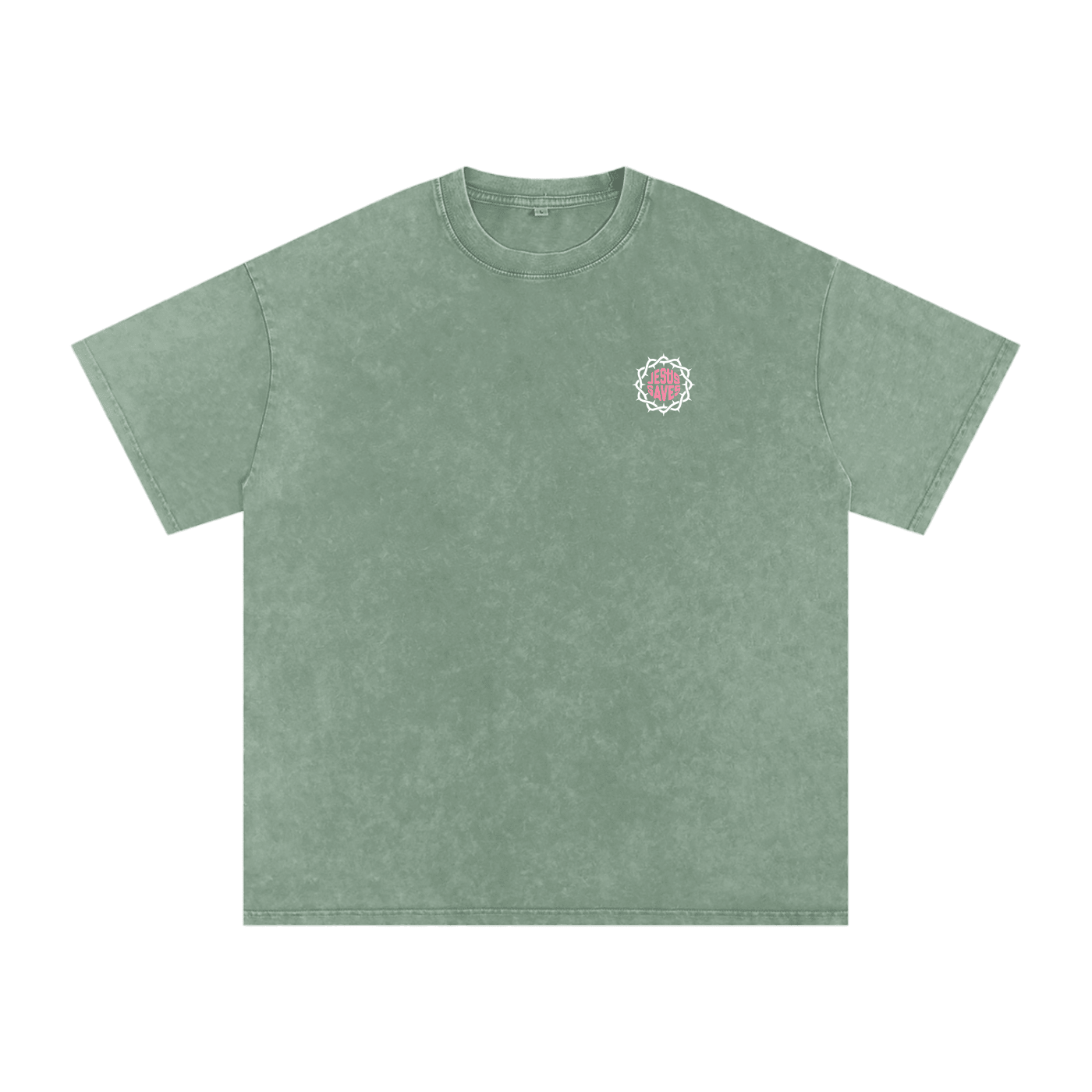 Snow Washed Oversized Cotton T-Shirt - Son Of God