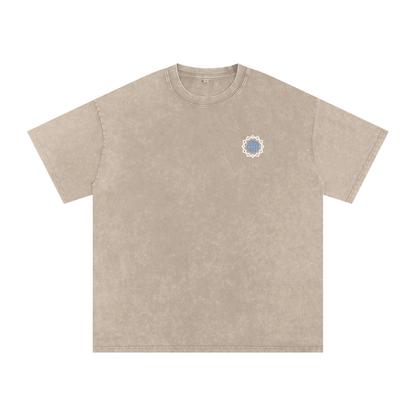 Snow Washed Oversized Cotton T-Shirt - Son Of God