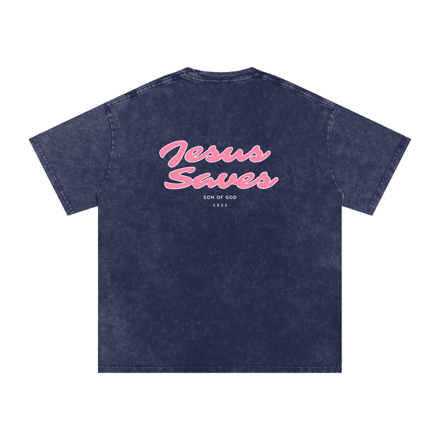 Snow Washed Oversized Cotton T-Shirt - Son Of God