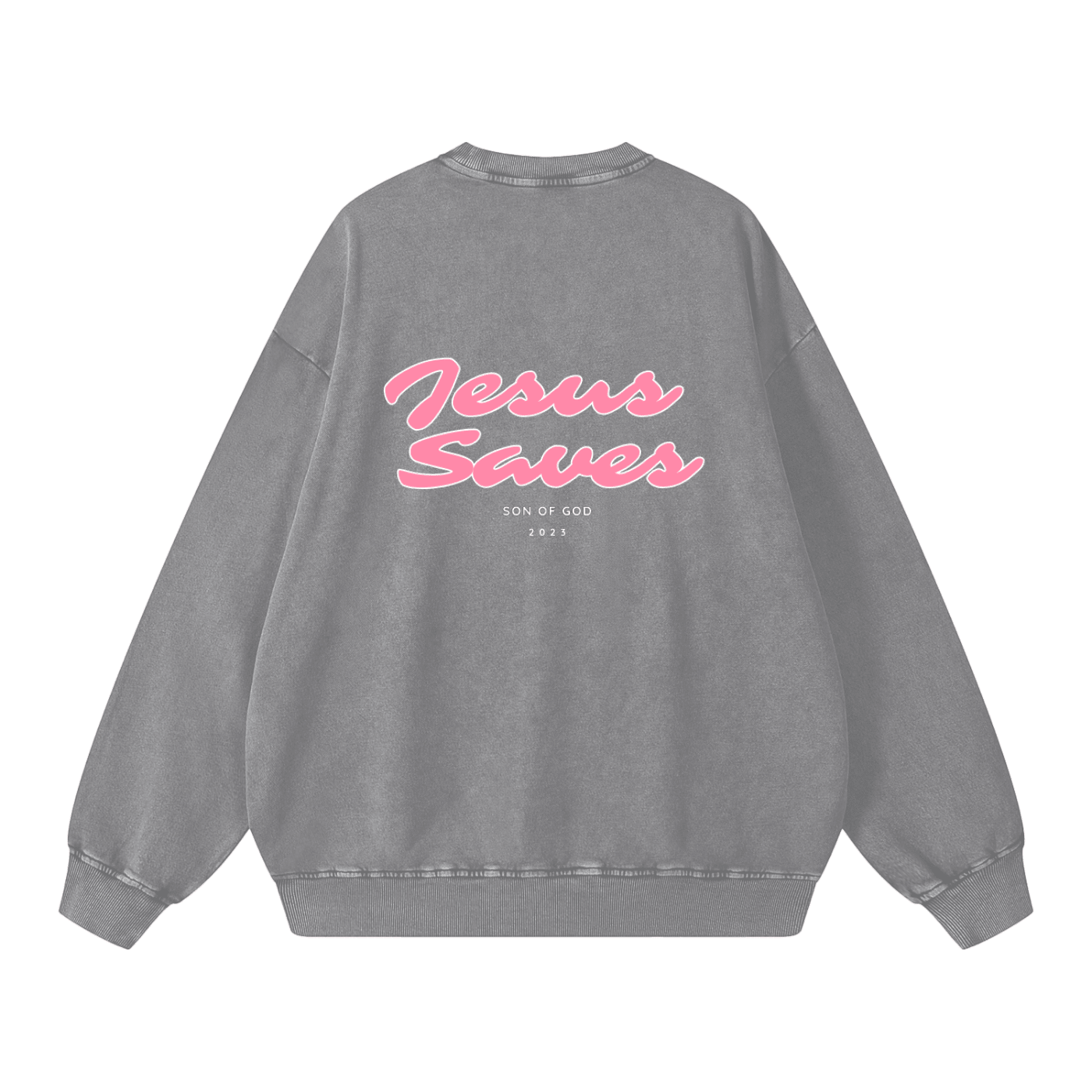 Snow Washed Oversized Sweatshirt - Son Of God