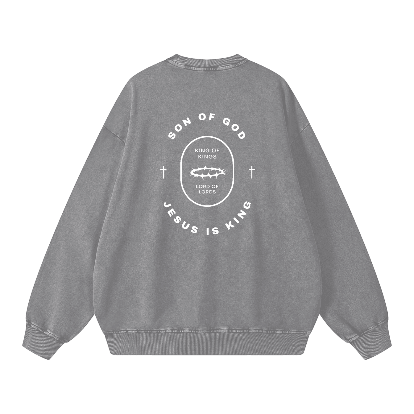 Snow Washed Oversized Sweatshirt - Son Of God
