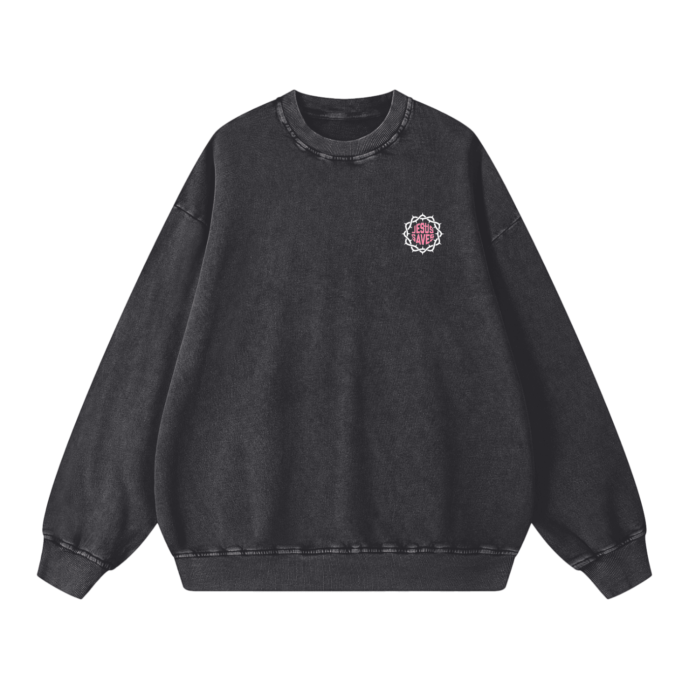 Snow Washed Oversized Sweatshirt - Son Of God