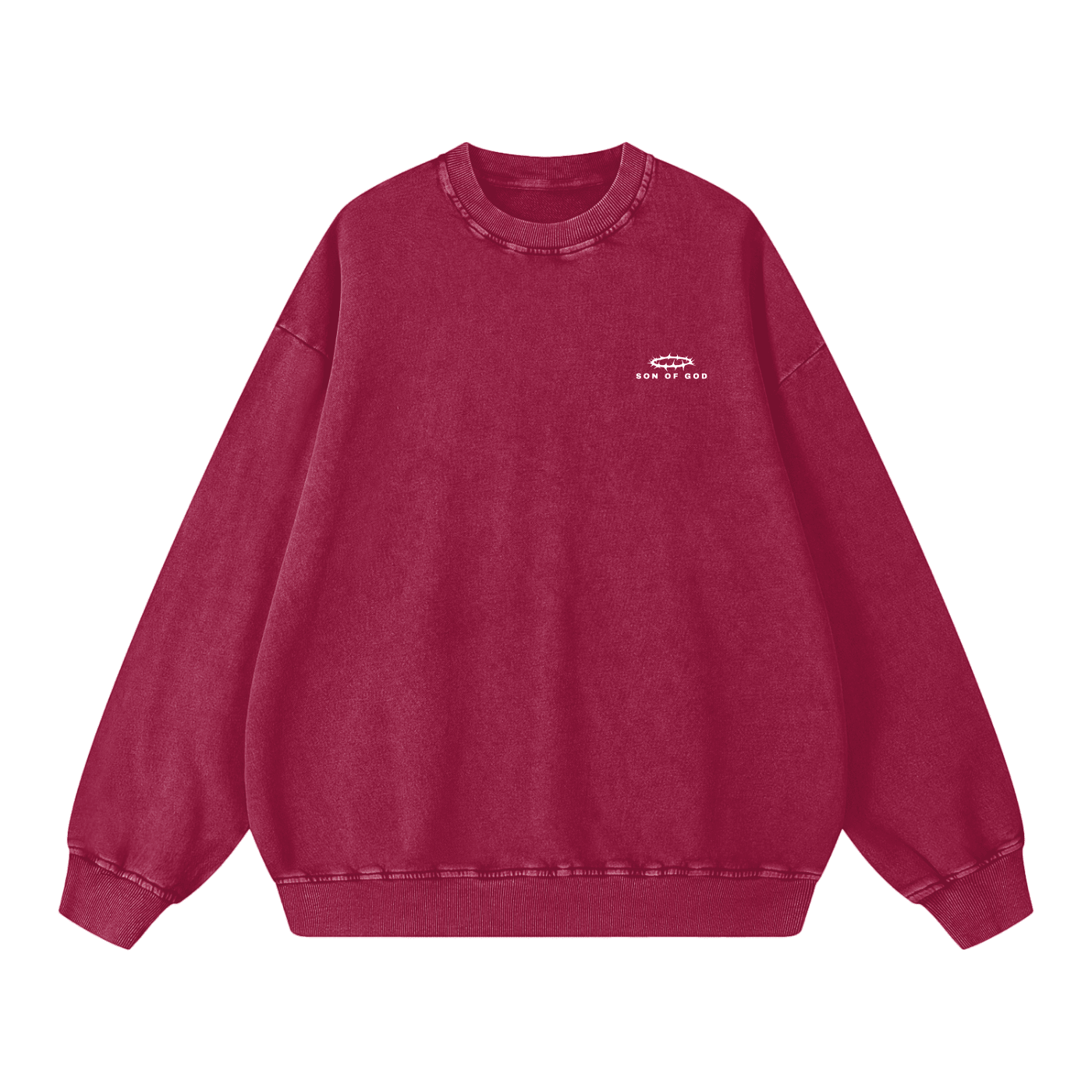 Snow Washed Oversized Sweatshirt - Son Of God