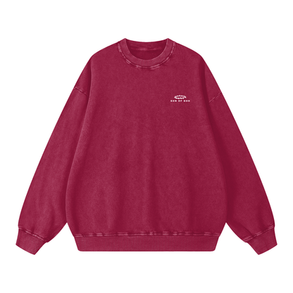 Snow Washed Oversized Sweatshirt - Son Of God