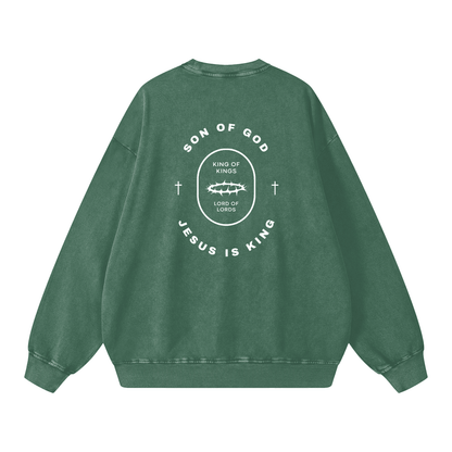 Snow Washed Oversized Sweatshirt - Son Of God