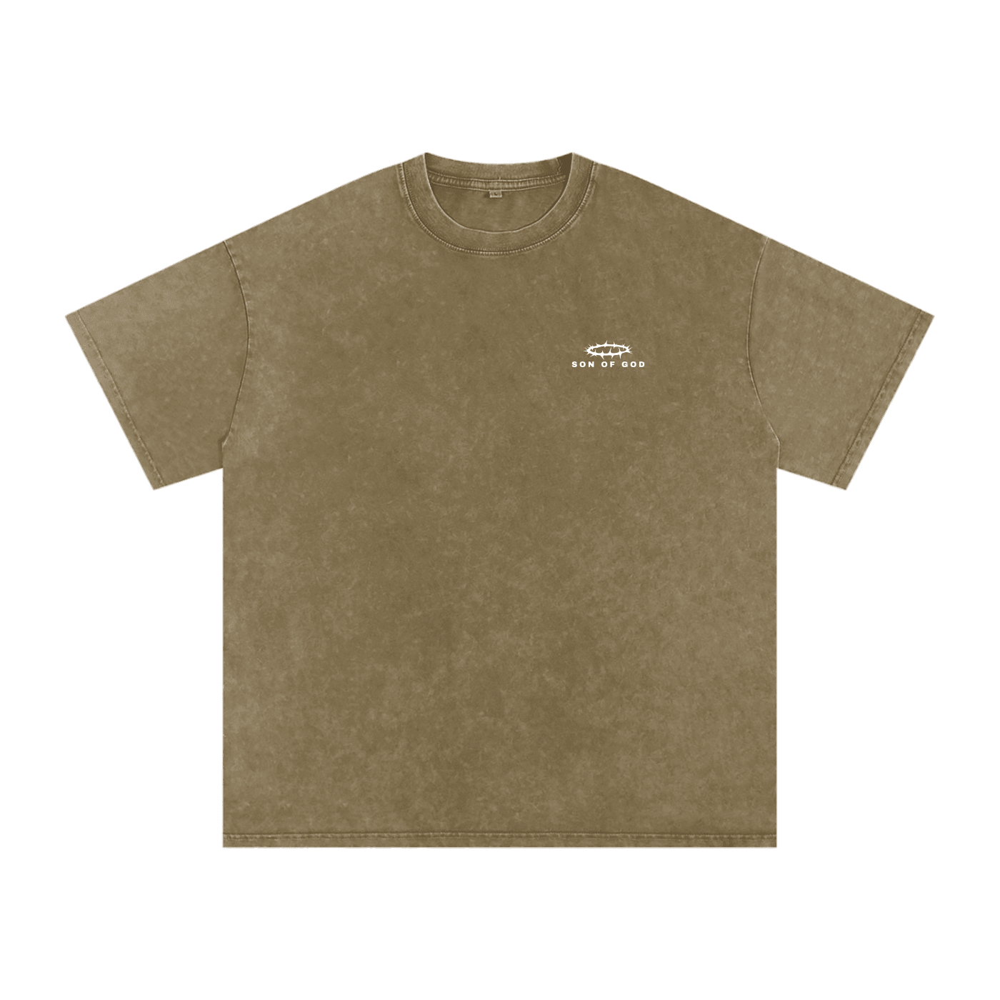 Snow Washed Oversized Tee [Crown of Thorns] - Son Of God