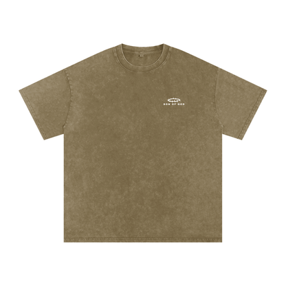 Snow Washed Oversized Tee [Crown of Thorns] - Son Of God
