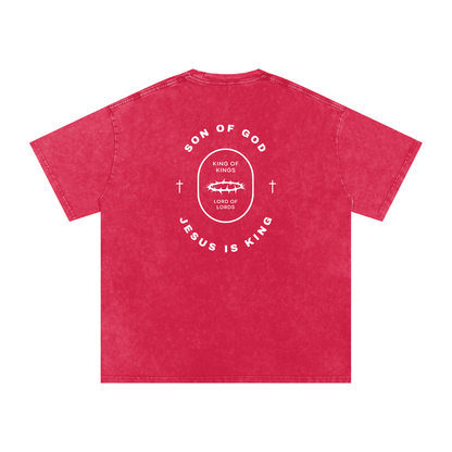 Snow Washed Oversized Tee [Crown of Thorns] - Son Of God